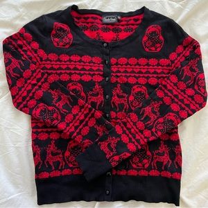 Voodoo Vixen Nesting Dolls Pinup Cardigan